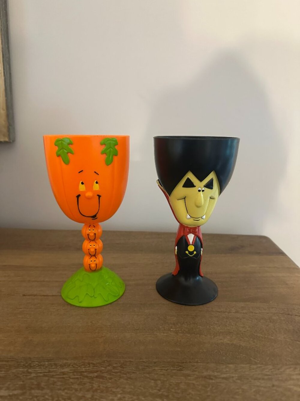 Vintage Plastic Halloween Goblets